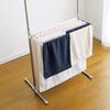 Bestco Stainless Steel Clothes Dryer, H-Shaped, Indoor, Extendable, Width 84-138cm, Depth 54cm, Height 87.5-145cm, Light Gray, NY-276