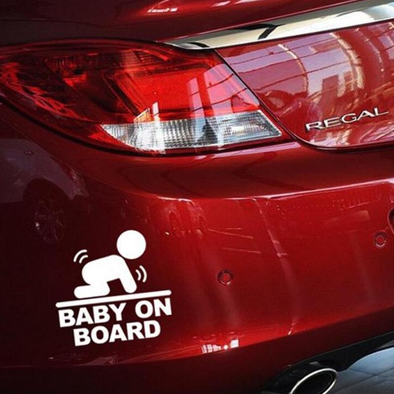 Baby On Board Funny Anime Figure Cool Boy Girl Poster In Car Styling Stickers Auto Decorative Film Waterproof Decals Accessories