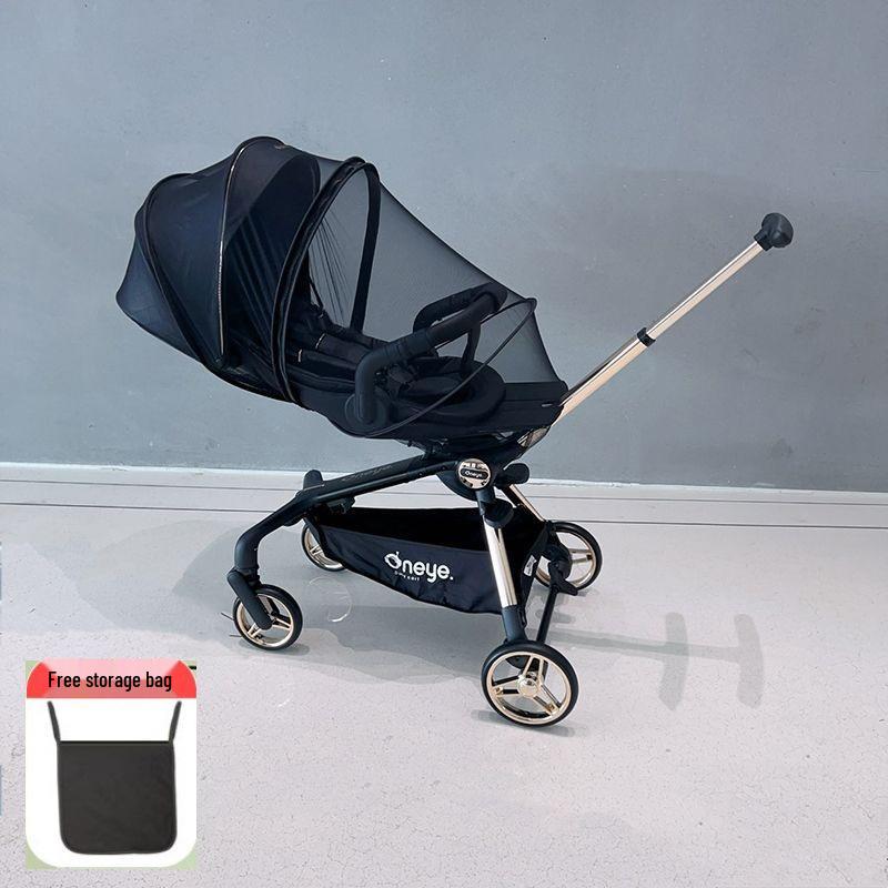 Rundes T6 Universelles Kinderwagen-Moskitonetz & Sonnenschutz mit Kühlmatte Zubehör