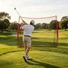 Premium Golf Trainingsnetz Mit stabiler Metallstruktur Bietet Geräumige 10x7 Fuß Fläche Für Vollständige Schwungentwicklung