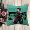 Pillow Demon Slayer Cushion Cover _ Pillowcase Decorative Pillows for Sofa Pilow Cases Pillowcases  Car Decoration Bodyz,(2)