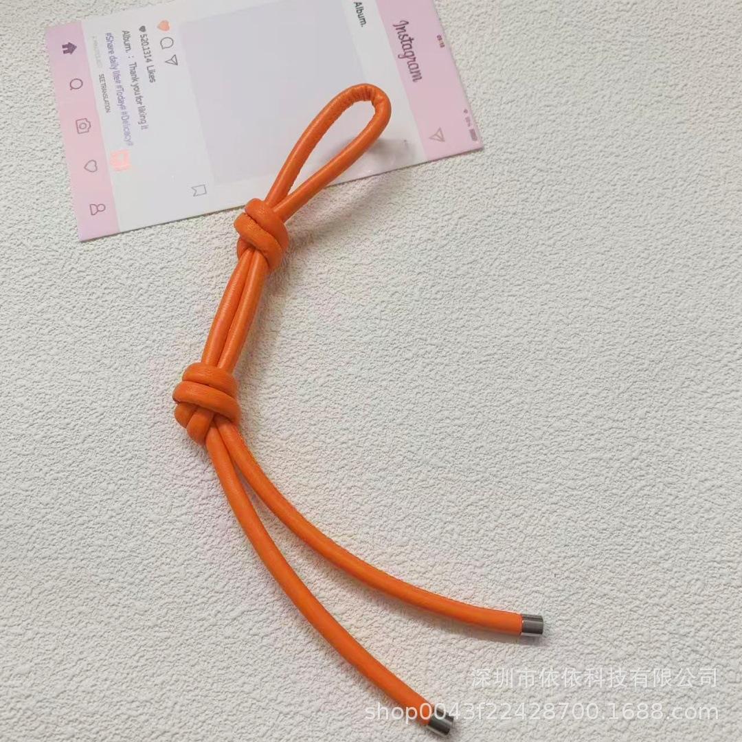 

Новый Цвет ПУ Кожаная Сумка Подвеска Креативная Мода Универсальная DIY Кожаная Веревка Двойной Узел Подвеска Держатель для Мобильного Телефона Ключей Автомобиля оранжевый