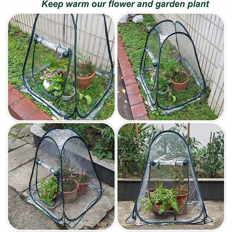 2025 Trend Mini Flower House Greenhouse Cover Popup Pack Of 2 Pcs, Gardening Plant Flower Sunshine Sunlight Room