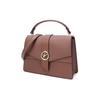 Michael Kors MK Greenwich Gold Logo Letter Flap Minimalist Fashion Leather Shoulder Tote Bag Women handbags Brown 30H1GGRS2L-LUGGAGE