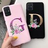 A51 Cute Letters Phone Case For Samsung Galaxy A51 Cover SM-A515F Slim Frosted Shield Matte Fundas For Samsung A51 A 51 5G Cases