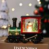 Christmas Train Ornaments Christmas Eve Decoration Lighting Train Box Crystal Ball Home Table Decoration Kid 2025 New Year Gift