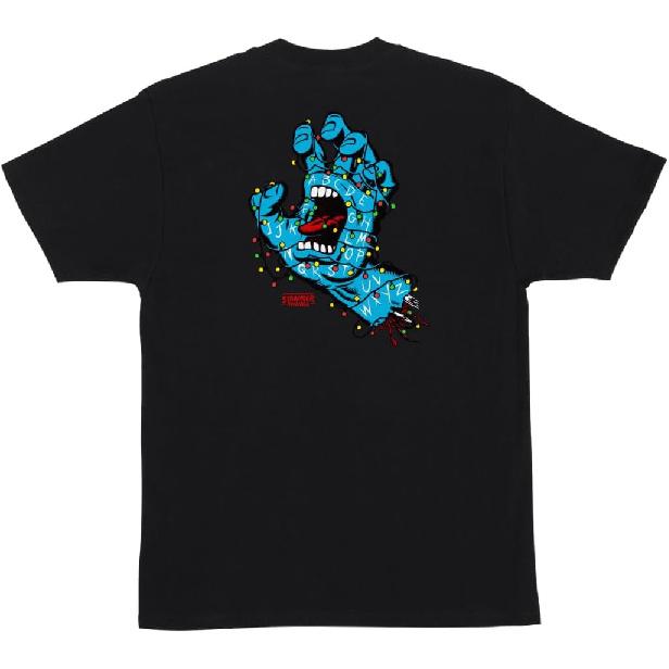 SANTA CRUZ Stranger Things Heavyweight T-Shirt Screaming Lights Skate Shirt