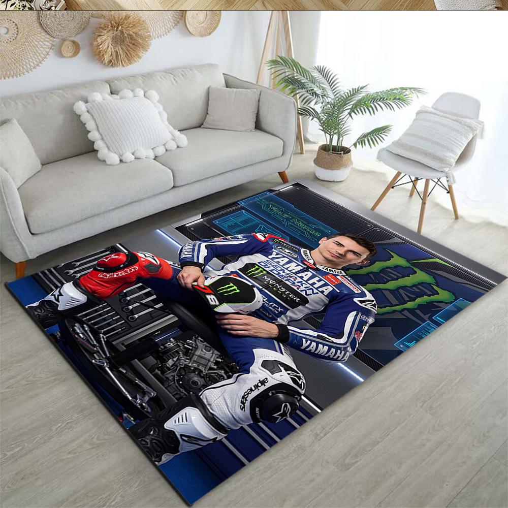 Jorge Lorenzo Customizable Name Area Rug Suitable For Hallway Dormitory Entryway Living Rooms Antislip Rug Anime Office Decor Best For Christmas