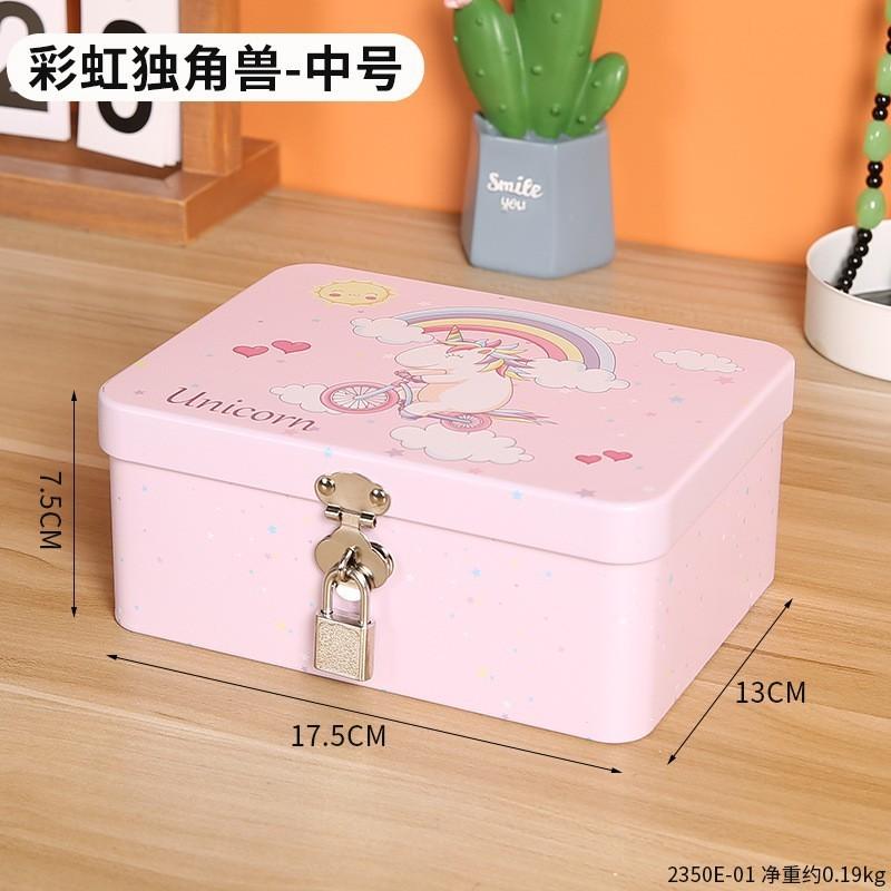 Minimalist Storage Box With Lock For Jewelry Cosmetics And Small Items