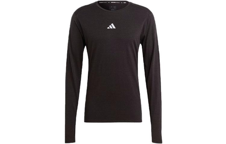 

Adidas Ultimate T Shirts Men s Black Crew Neck Thickened Straight Fit IB6390 XL