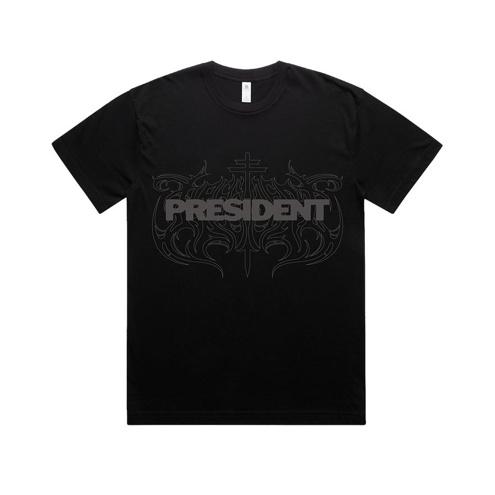 New!! PRESIDENT President Cross Logo T-shirt All Size S