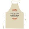 Planetee Kitchen Apron A Mahé Also Great | Original Humorous Gift for Cook Protective Clothing Blouse Barbecue