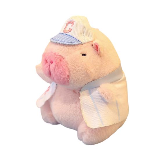 Plush Capybara Keychain Stuffed Animal Doll Key Ring Holder DIY Handbag Pendant Backpack Decoration Kids Adults Birthday Gift