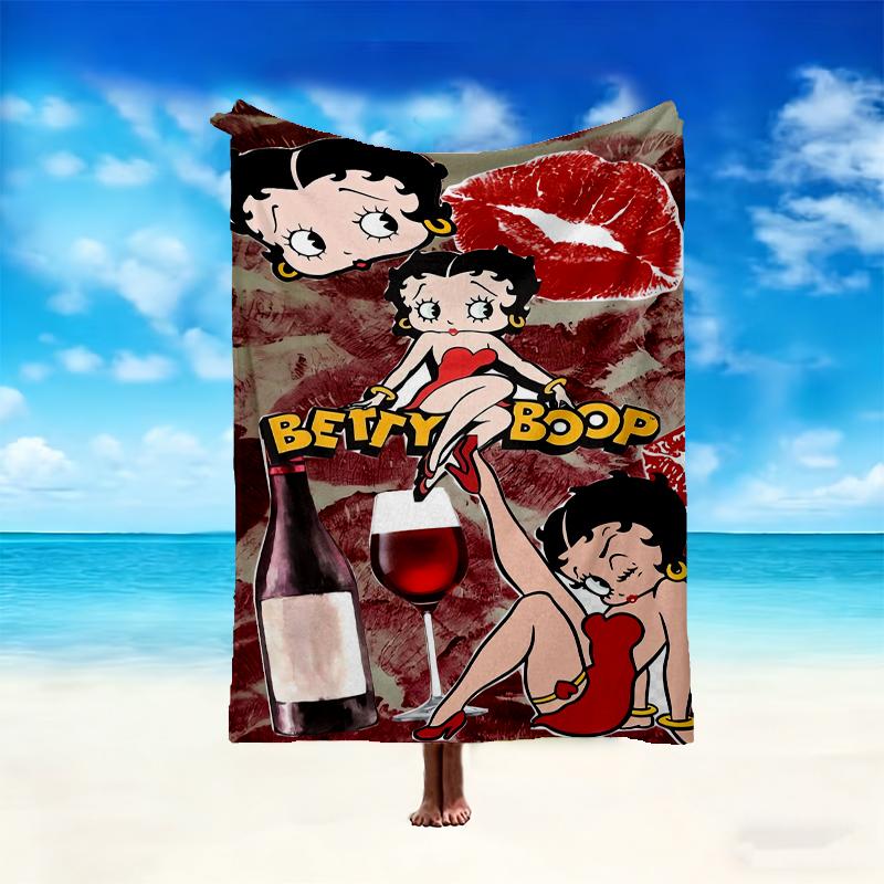 [Betty Boop Blanket] Creative Blanket for Women Men Family Friend on Birthday Mothers Fathers Day Valentines Day