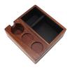 4 In 1 Wooden Coffee Knock Box Wood Coffee Grounds Container Box for Kitchen Canteen Western