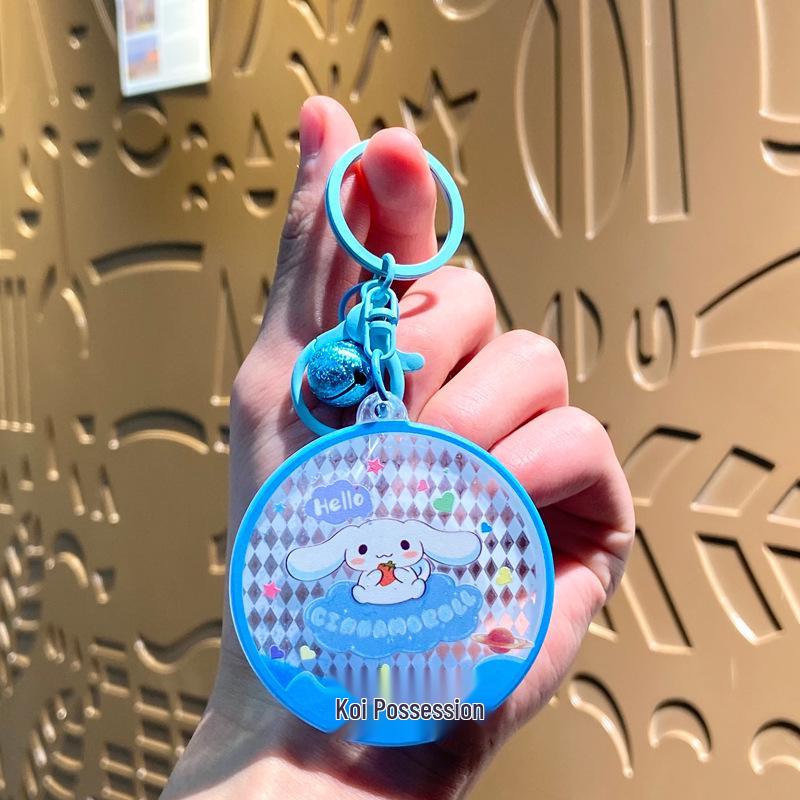 Sanrio Cartoon Acrylic Keychain - Cute Nameplate Bag Pendant