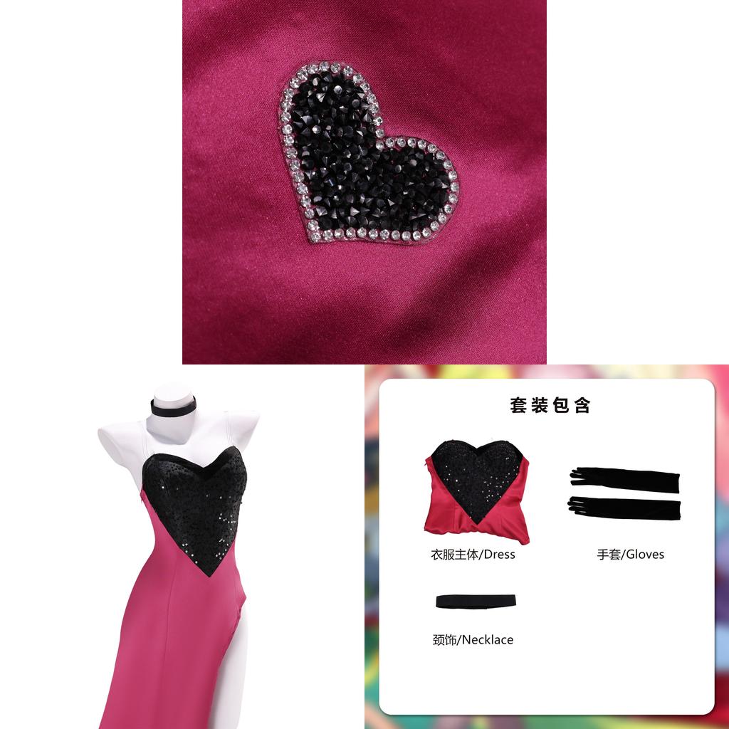 Hazbin Hotel Angel Dust Cosplay Costume For Anime Role Play With Polyester Fabric For Game Conventions