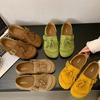 New Fashion Tassels Genuine Leather Handmade Wider Toe Women Shoes 2025 Casual Plus Size Soft Women Loafers Female Flat Shoes