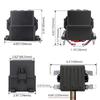 12V 3 Way Pre-Wired Fuse Relay Box w/ Blade Fuses & 4-Pin 40A Relay For Car Boat