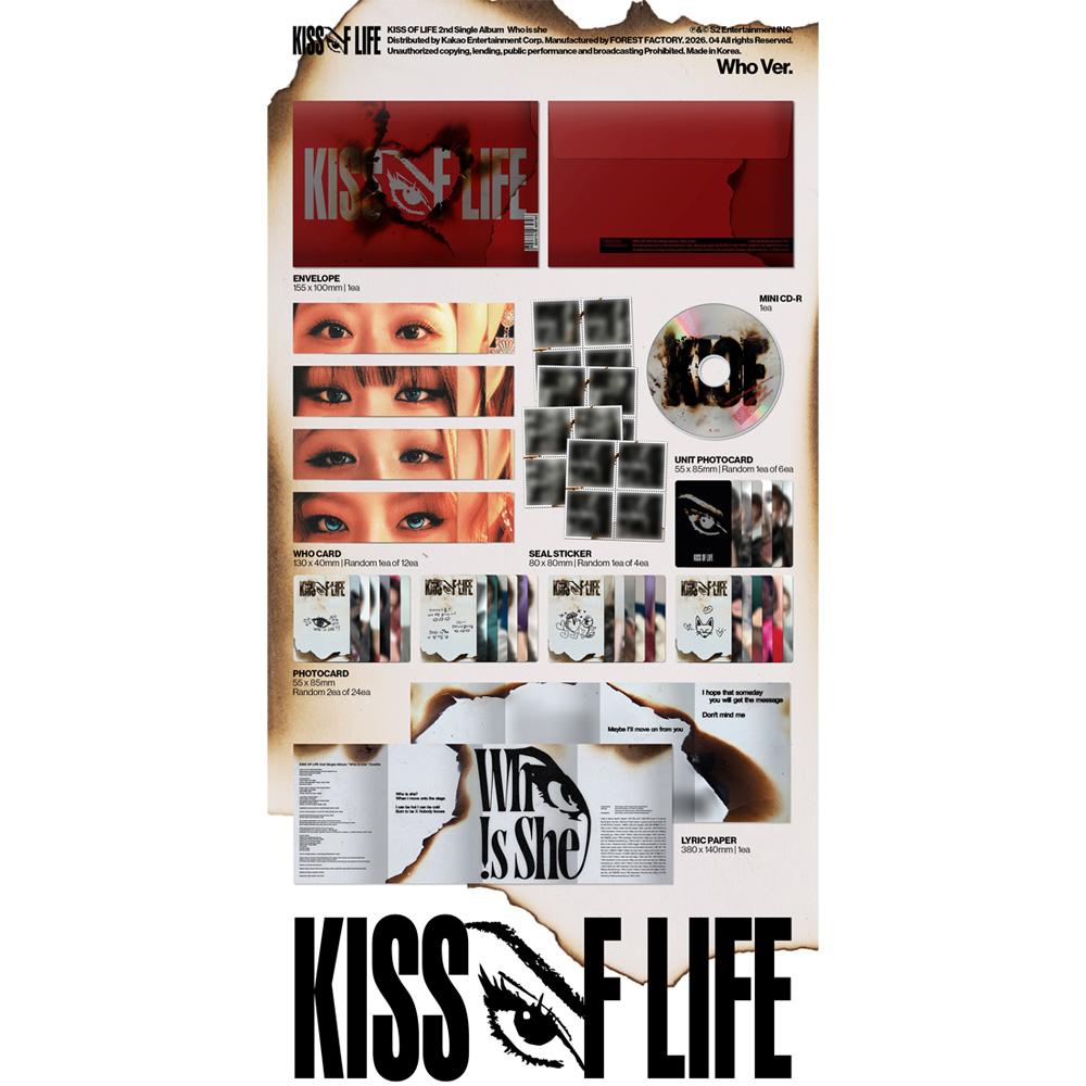 KISS OF LIFE Who is she Kpop Album CD Photocard Official Who Version