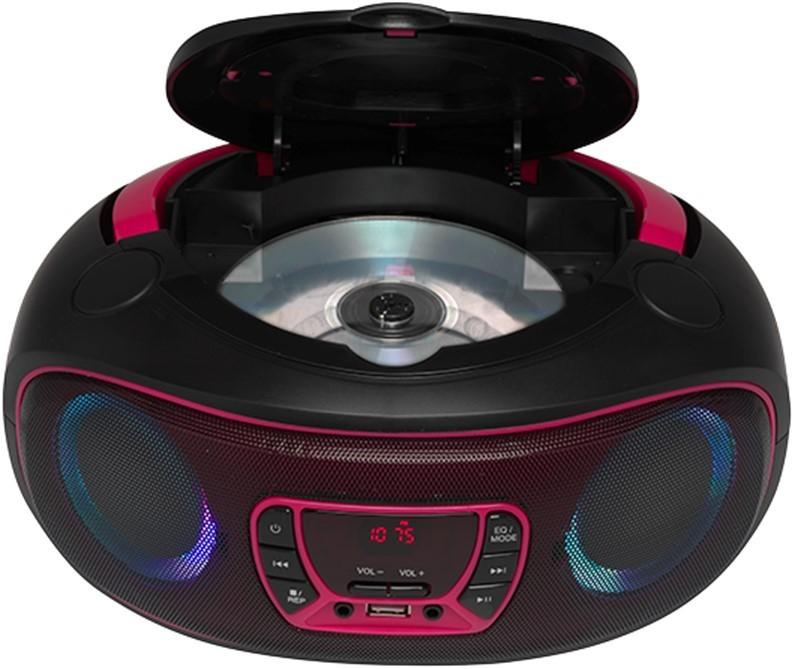 Denver TCL-212BT Radio CD, FM, Mood Lighting, Pink, Denver