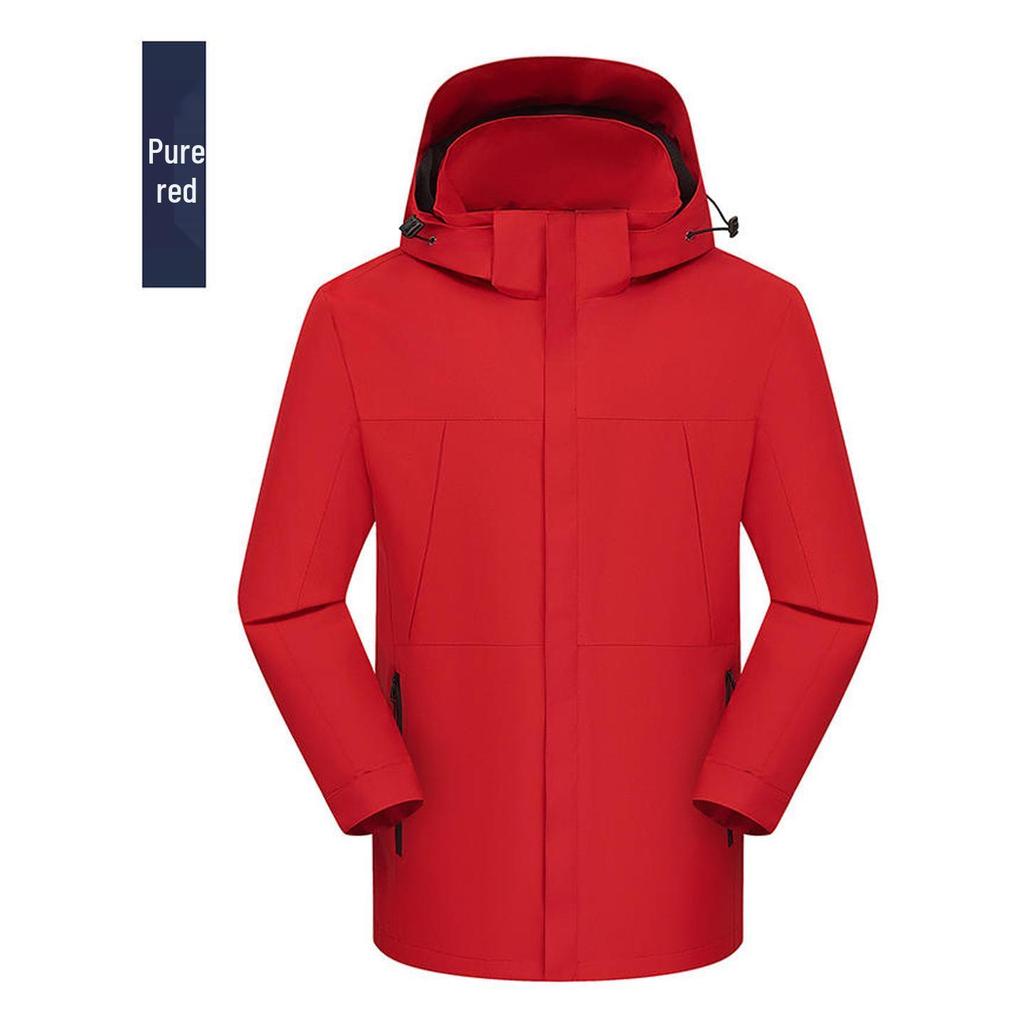 Unisex Windproof Hooded Windbreaker: Custom Printed Outdoor Jacket for Team Building, Class and School Uniforms