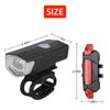 LED Head light USB Rechargeable Rear Light Taillight Set Bicycle Lights Bike Front Light Bike Lamp