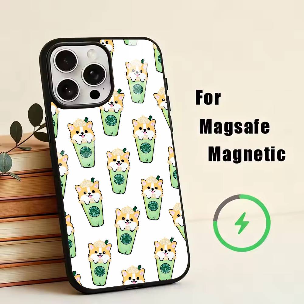 Cute Dog Shiba Inu  Phone Case For iPhone17,16,15,14,13,12,11 Plus,Pro Magnetic For Magsafe Wireless Charging