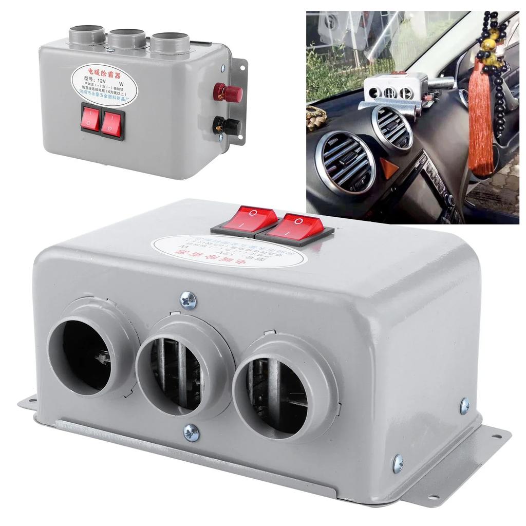 12V/24V Car Mounted Heater Dryer 800W High-power Rapid Heating Windshield Defogging Machine For Truck Vehicles Accessories