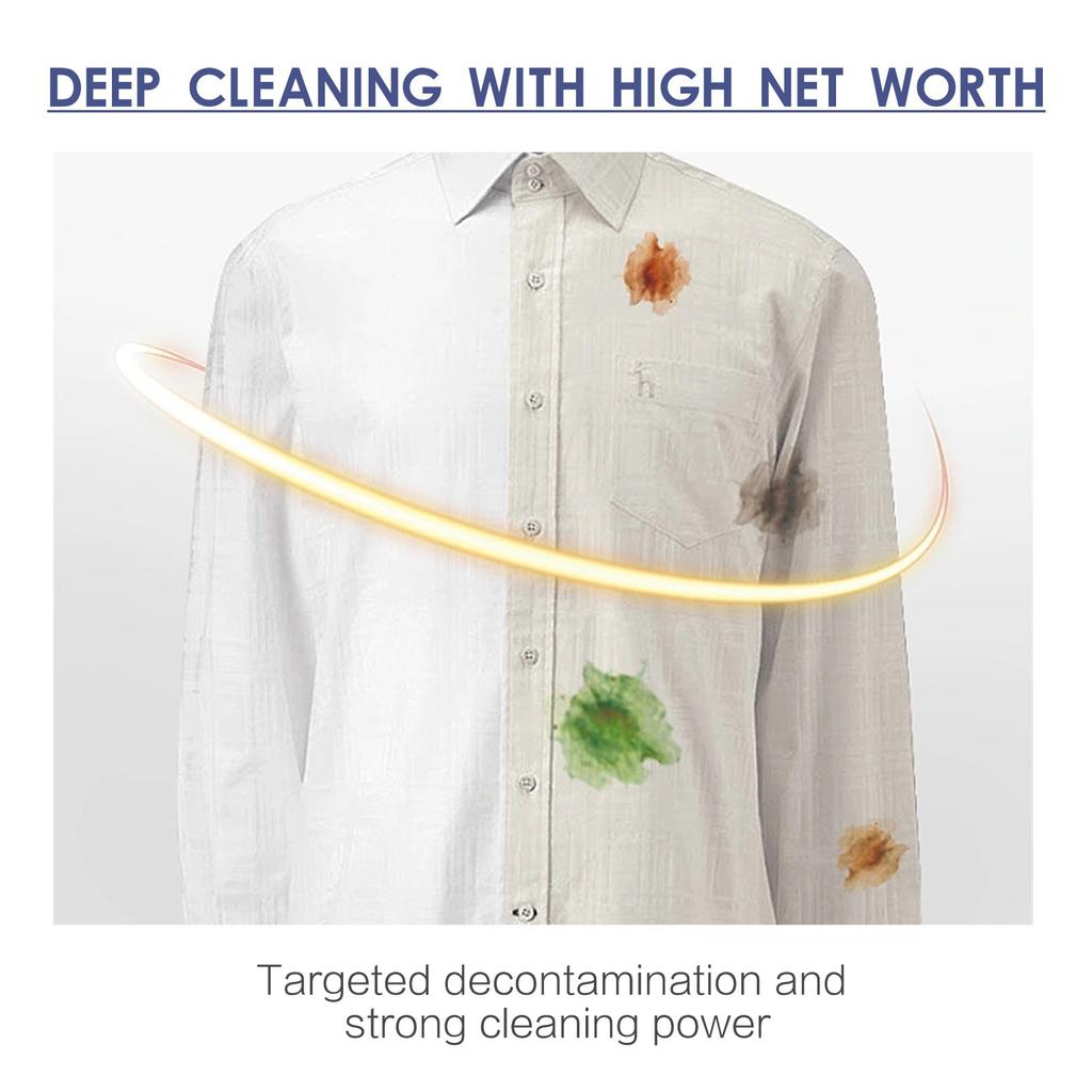 Enzyme Laundry Stain Remover, 120ml Shirt Garment Stubborn Stain Cleaner Oil Remover, Enzyme Clothing Stain Remover Collar Stain Removal