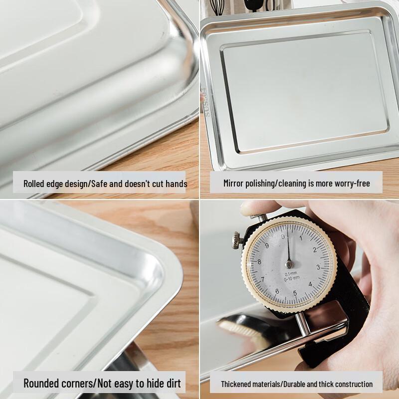 SUS304 Stainless Steel Rectangular Perforated Food Pan