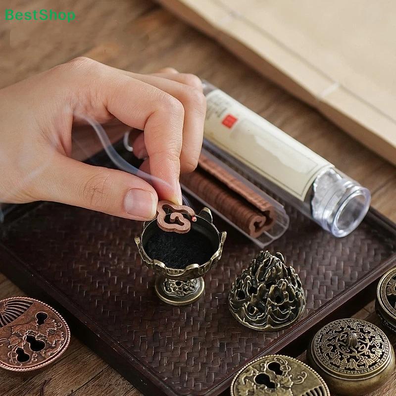 Ancient Style Mountain Incense Burner - Retro Bronze Incense Holder for Cone Incense, Home Decorative Fragrance Burner
