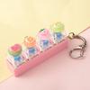 4-Key Reduce Pressure Toy Fruit Mini Keychain Pendant Push Button Keychain  Reduce Anxiety