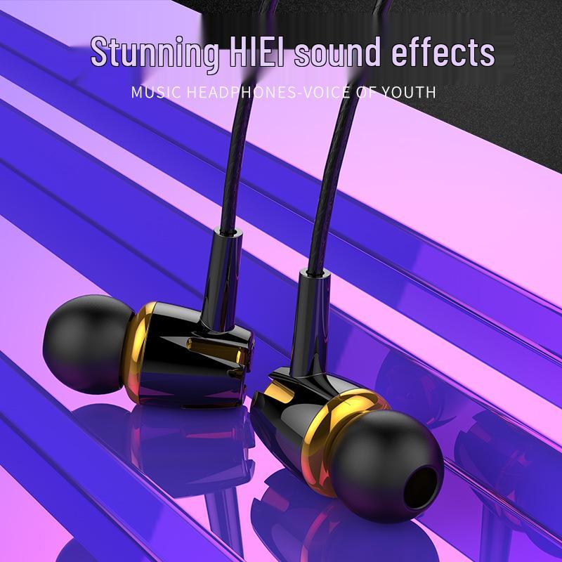 Luminous In-Ear Earphones with Extra Bass & Mic, Compatible with Vivo & Oppo Phones