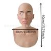 Old Man William Headgear, Old Lady Headgear, Wig, Elderly Mask, Halloween Imitation Human Latex Mask