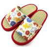 [emptio] Japanese Pattern Platform Tatami Slippers Comfort Plush Indoor Slippers Rush Grass Cushione
