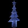 Christmas Tree with 240 Blue LEDs 180 cm Acrylic