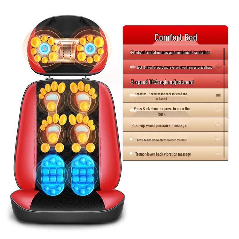 Full Body Multifunctional Electric Massage Cushion for Back, Waist, Legs, and Feet