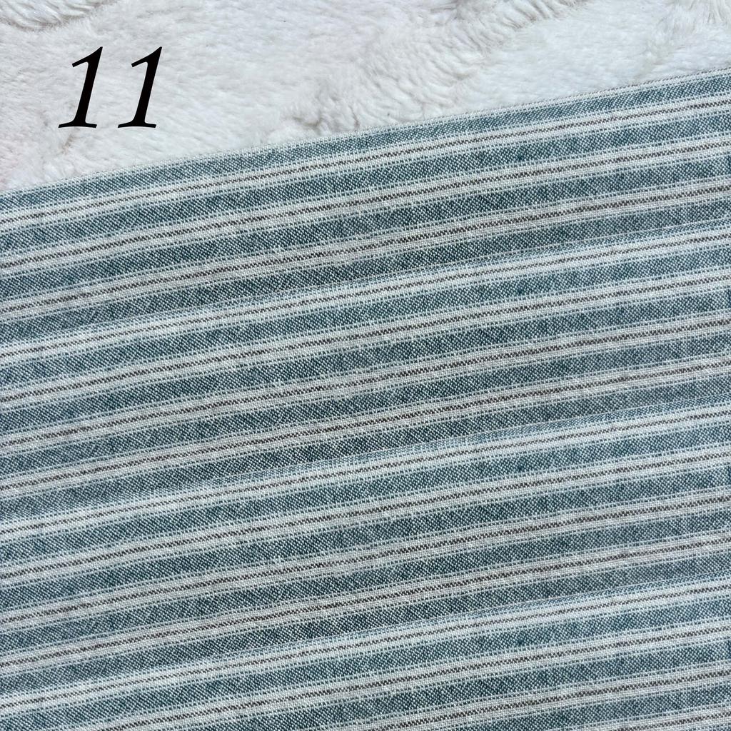 בד משבצות פסים 13 צבעים בד יפני צבוע בחוט בד DIY תפירה ידנית טלאים חבילת בד 100% כותנה