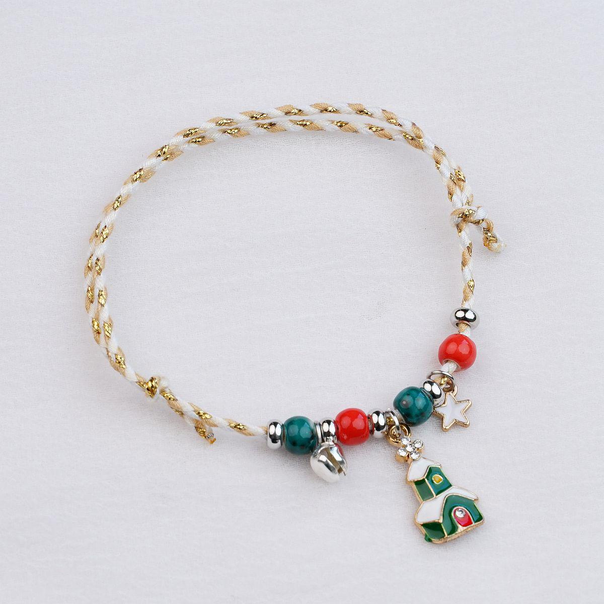 Популярный женский рождественский браслет - Санта-Клаус лучший друг ручное украшение, европейский и американский стиль