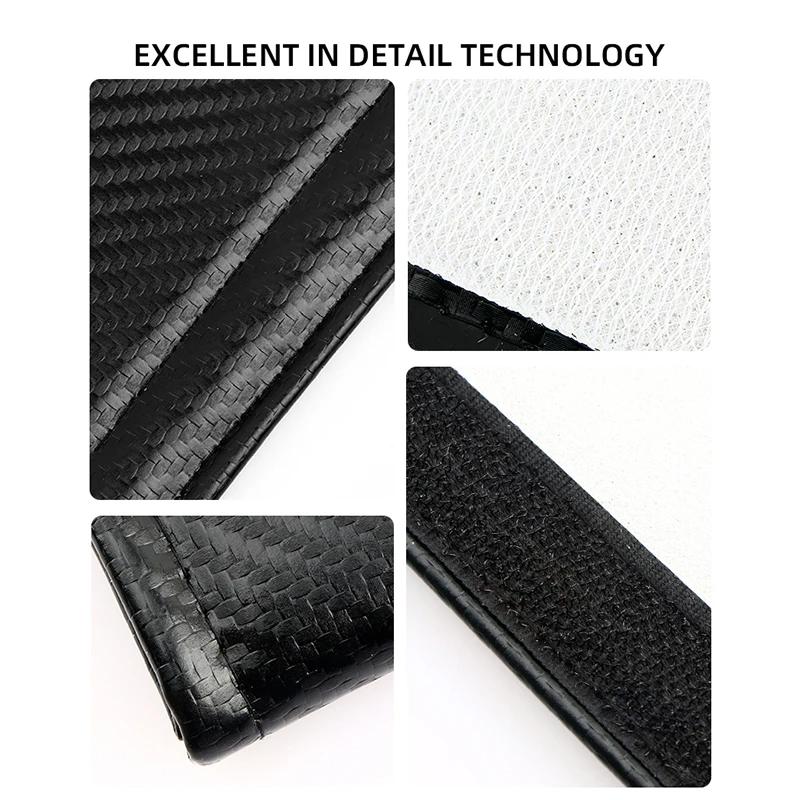 for Citroen C4 C3 C5 C1 C2 Berlingo C-Elysee C4-Picasso C4-Aircross Carbon fiber Car Seat belt Cover Protective Pad Accessories