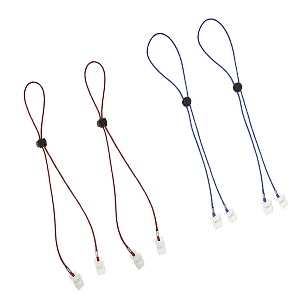 Flexible Napkin Chains, Neck , Holder for Elderly Kids, Adjustable (4 Pack)