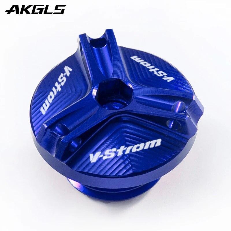 For Suzuki VSTROM 650 1000 1050 1050XT V-STROM 250 DL250 DL650 DL1000 Engine Oil Cap Bolt Oil Filler Cap Protection Accessories
