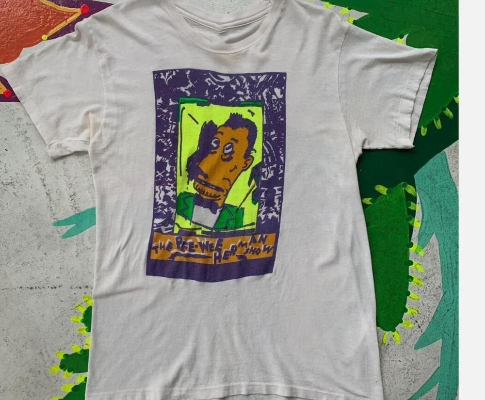 vtg Pee Wee Herman white T-SHIRT All sizes