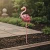 Flamingo Garden Statue Outdoor Metal Weather-Resistant Elegant