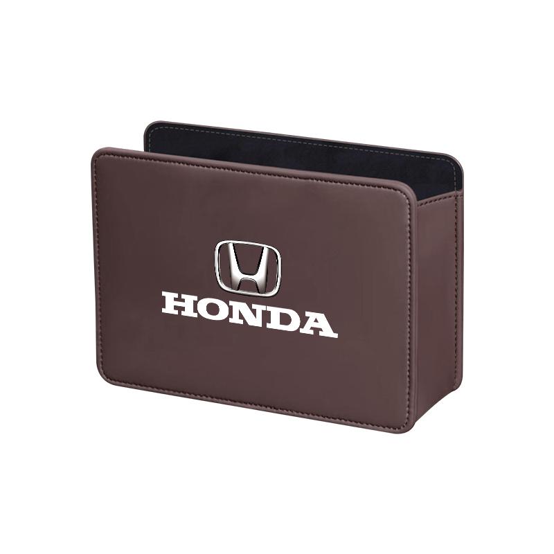 Car Door Organizer Bin Leather Trash Can Phone Key Storage Box For Honda Civic Fit Jazz Accord Pilot CRV Odyssey Passport City EC5