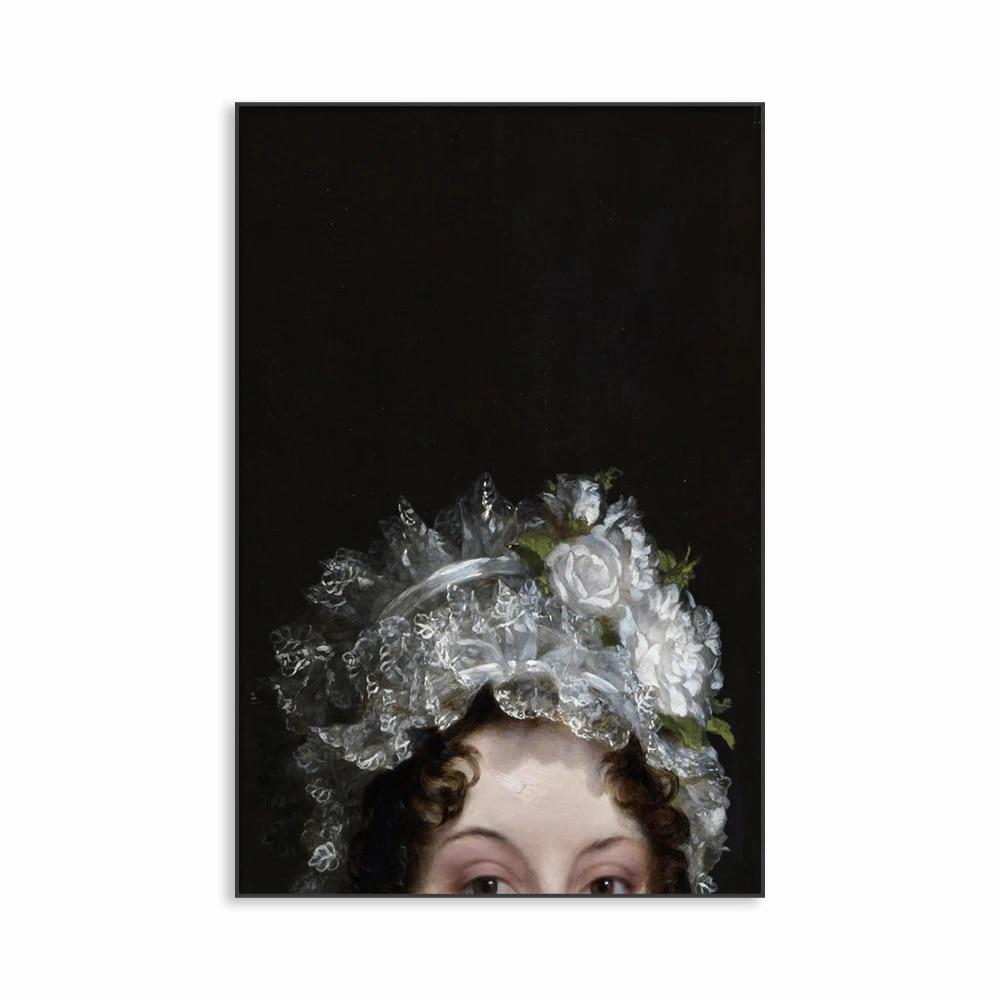 Barockes Frauenporträt, Wandkunst, Poster, veränderte Kunst, französische Ölgemälde, Drucke, Rokoko-Kunst, Leinwandgemälde, Heim-/Wohnzimmerdekoration