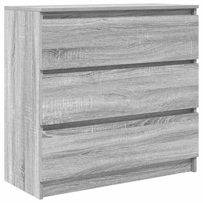 VidaXL Buffet Sonoma Grey 80x35x76 Cm Engineered Wood, Storage Cabinet, Kitchen Storage Cabinet, Furniture of 861738