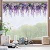 Window Sticker Rose Vine Design PVC Waterproof Wall Sticker No Glue Residue Versatile
