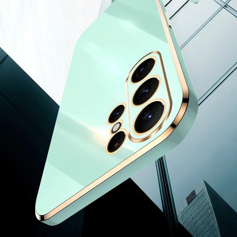 XINLI For Samsung Galaxy S23 Ultra Anti-fall Electroplating Phone Cover Soft TPU Protective Smartphone Case